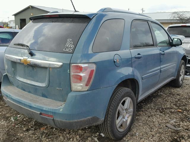 2CNDL63F886318605 - 2008 CHEVROLET EQUINOX LT TEAL photo 4