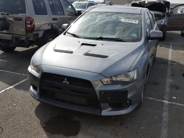 JA32W8FV9CU008828 - 2012 MITSUBISHI LANCER EVO GRAY photo 2