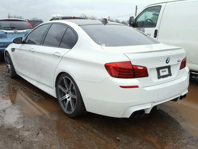 WBSFV9C51ED097693 - 2014 BMW M5 WHITE photo 3