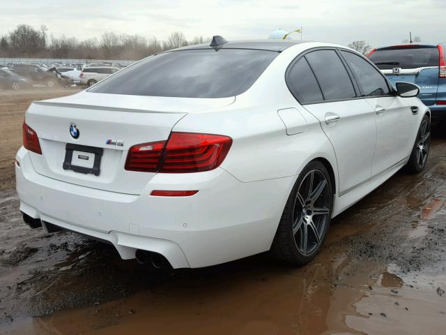 WBSFV9C51ED097693 - 2014 BMW M5 WHITE photo 4