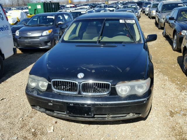 WBAGN63492DR07422 - 2002 BMW 745 LI BLACK photo 9