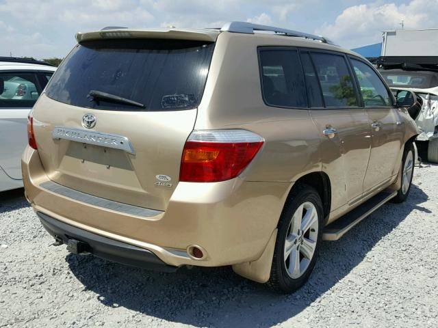 5TDDK3EH4AS018771 - 2010 TOYOTA HIGHLANDER GOLD photo 4