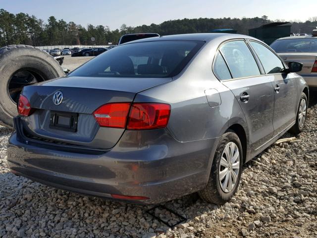 3VW2K7AJ4EM311855 - 2014 VOLKSWAGEN JETTA BASE 灰色 照片 4