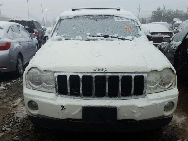 1J4HR58N05C603827 - 2005 JEEP GRAND CHER WHITE photo 9