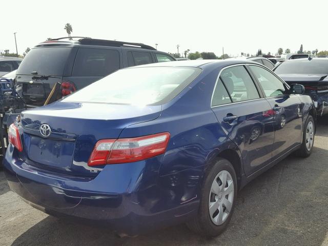 4T4BE46K99R117545 - 2009 TOYOTA CAMRY BASE BLUE photo 4