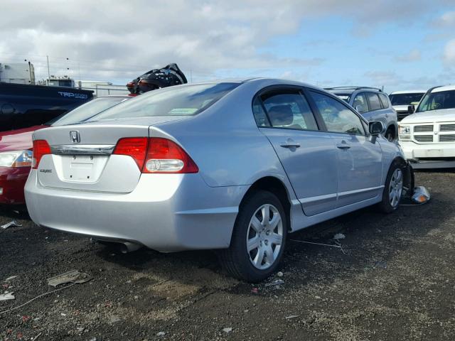 2HGFA1F59AH319332 - 2010 HONDA CIVIC LX SILVER photo 4