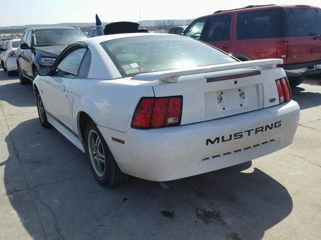 1FAFP40492F134396 - 2002 FORD MUSTANG WHITE photo 3