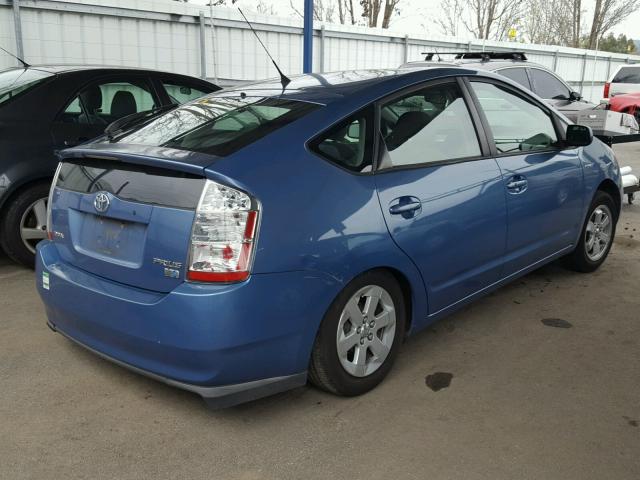 JTDKB20U167524386 - 2006 TOYOTA PRIUS BLUE photo 4