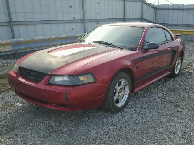 1FAFP40634F152185 - 2004 FORD MUSTANG RED photo 2