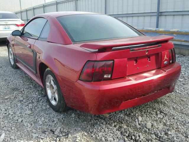 1FAFP40634F152185 - 2004 FORD MUSTANG RED photo 3