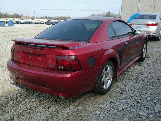 1FAFP40634F152185 - 2004 FORD MUSTANG RED photo 4