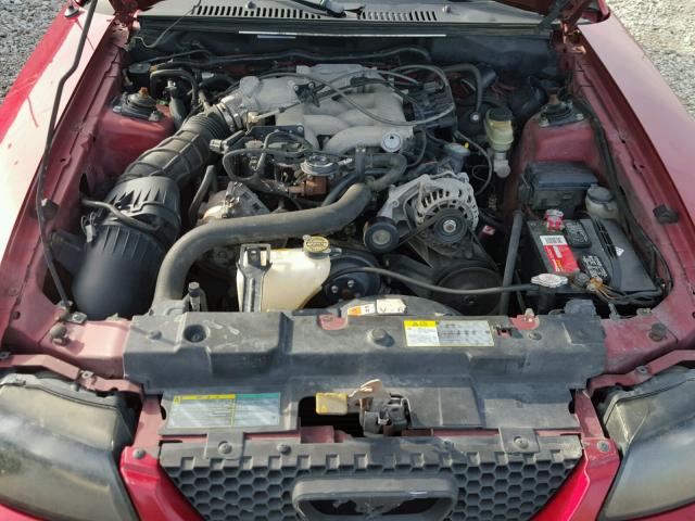 1FAFP40634F152185 - 2004 FORD MUSTANG RED photo 7