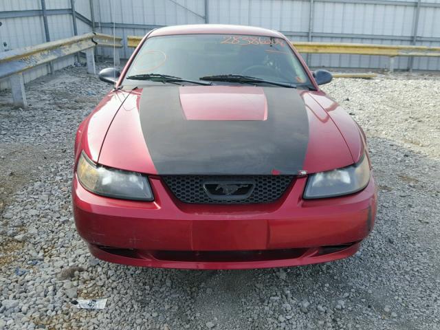 1FAFP40634F152185 - 2004 FORD MUSTANG RED photo 9