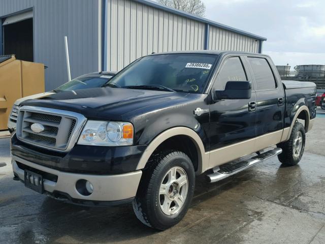 1FTPW14V97KC49470 - 2007 FORD F150 SUPER BLACK photo 2