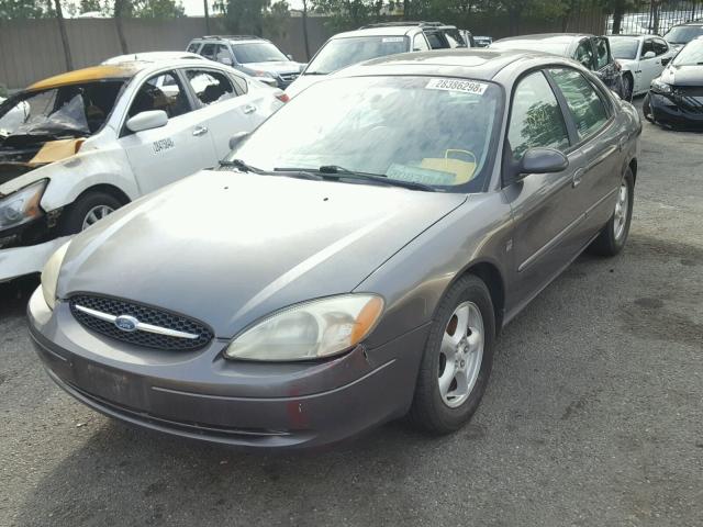 1FAFP55SX2A123658 - 2002 FORD TAURUS SES GRAY photo 2