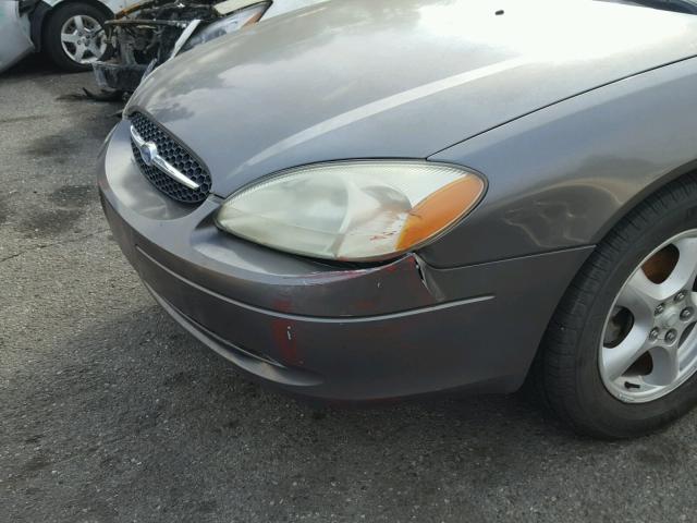 1FAFP55SX2A123658 - 2002 FORD TAURUS SES GRAY photo 9