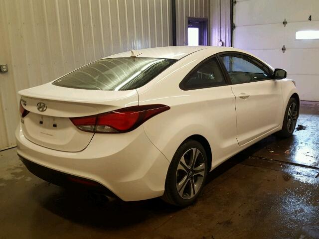 KMHDH6AH0EU027051 - 2014 HYUNDAI ELANTRA CO WHITE photo 4