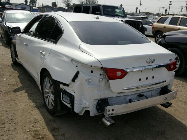 JN1BV7AP6FM358268 - 2015 INFINITI Q50 BASE WHITE photo 3