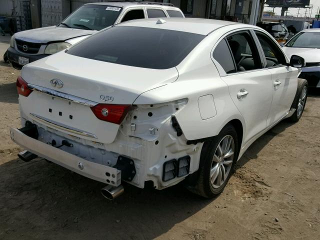 JN1BV7AP6FM358268 - 2015 INFINITI Q50 BASE WHITE photo 4