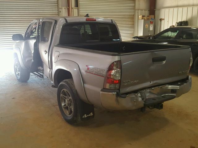 3TMLU4EN7EM155016 - 2014 TOYOTA TACOMA DOU SILVER photo 3