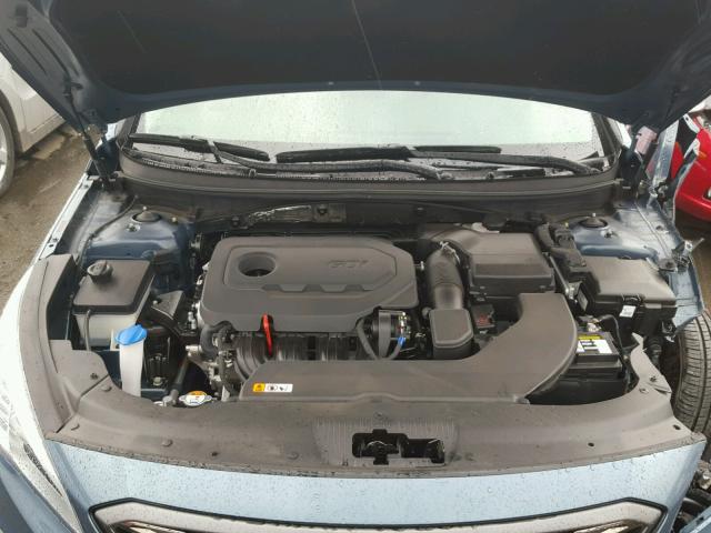 5NPE34AF6HH551054 - 2017 HYUNDAI SONATA SPO BLUE photo 7