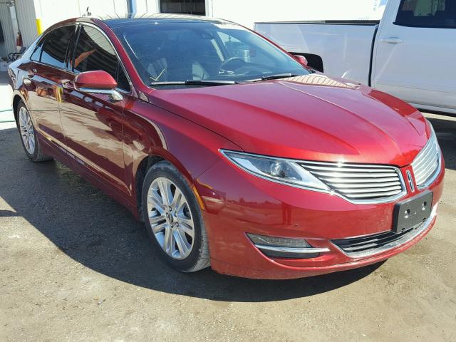 3LN6L2GK1GR603565 - 2016 LINCOLN MKZ RED photo 1