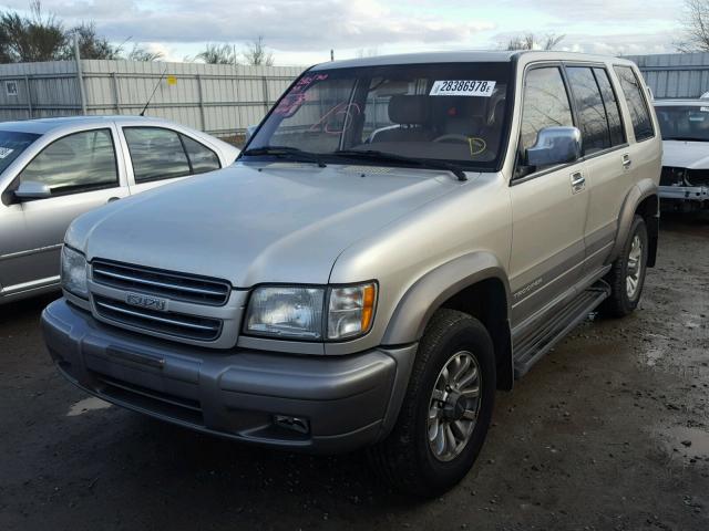 JACDJ58X6Y7J06189 - 2000 ISUZU TROOPER S BEIGE photo 2