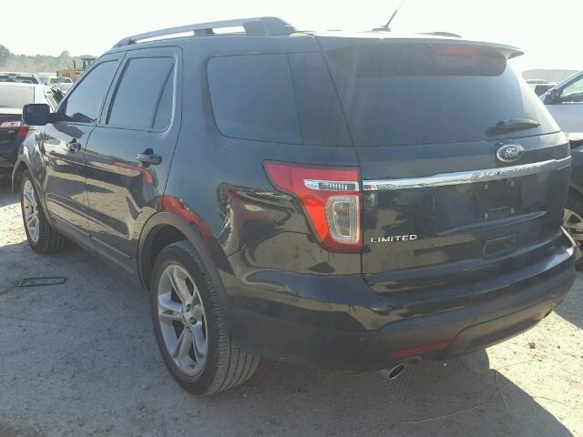 1FM5K7F84FGB82965 - 2015 FORD EXPLORER L BLACK photo 3