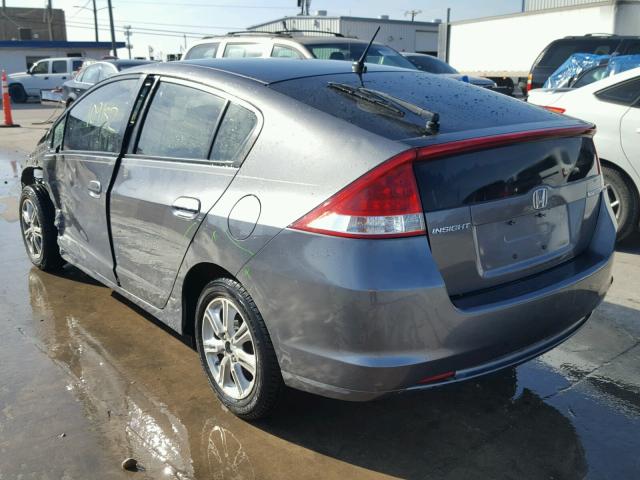 JHMZE2H70BS000723 - 2011 HONDA INSIGHT EX GRAY photo 3