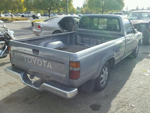 JT4RN82P0P5085419 - 1993 TOYOTA PICKUP 1/2 GRAY photo 4