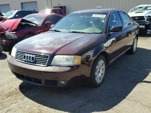 WAUJT64BX4N044720 - 2004 AUDI A6 3 MAROON photo 2