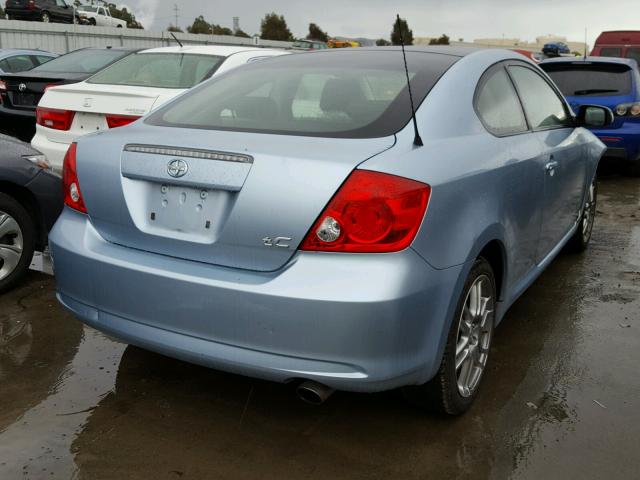 JTKDE167670179502 - 2007 TOYOTA SCION TC BLUE photo 4