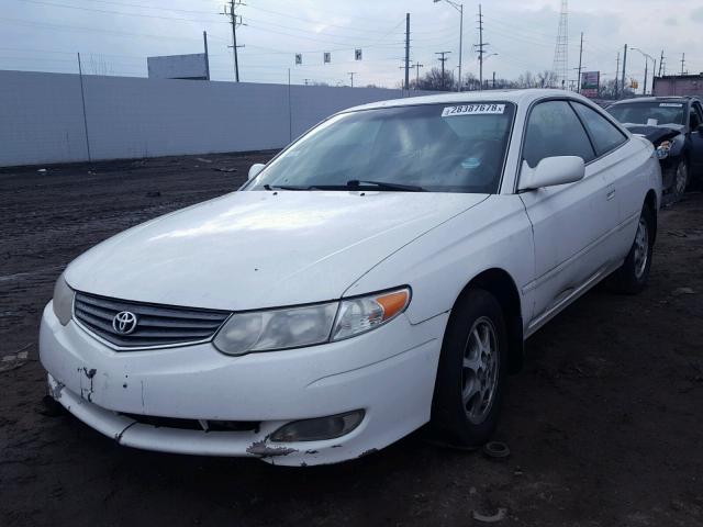 2T1CE22P63C018632 - 2003 TOYOTA CAMRY SOLA WHITE photo 2