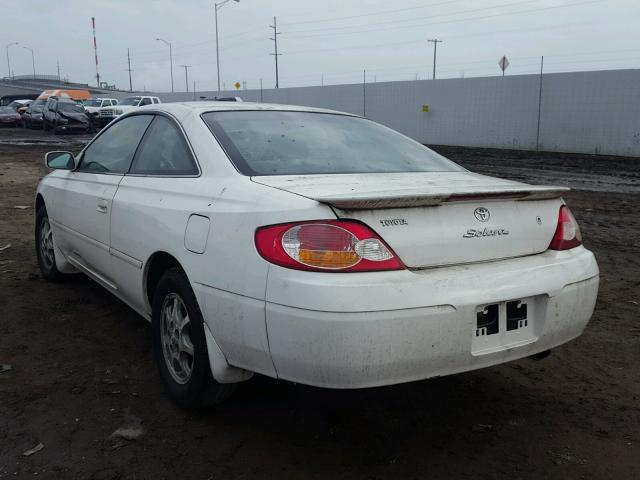 2T1CE22P63C018632 - 2003 TOYOTA CAMRY SOLA WHITE photo 3