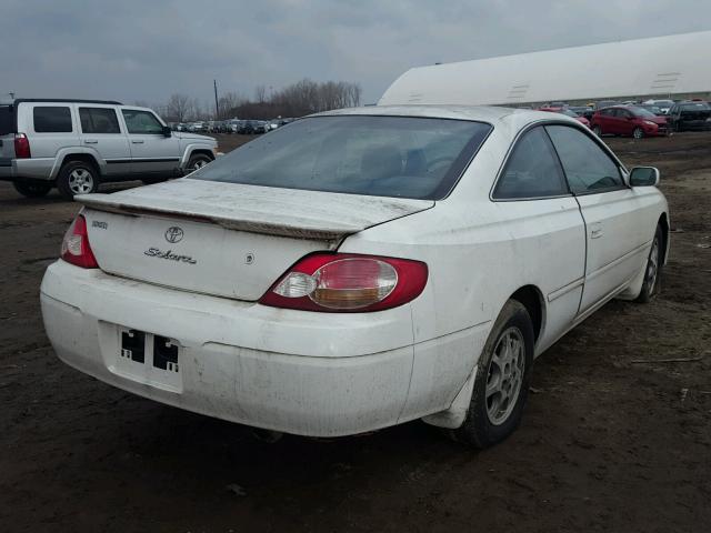 2T1CE22P63C018632 - 2003 TOYOTA CAMRY SOLA WHITE photo 4