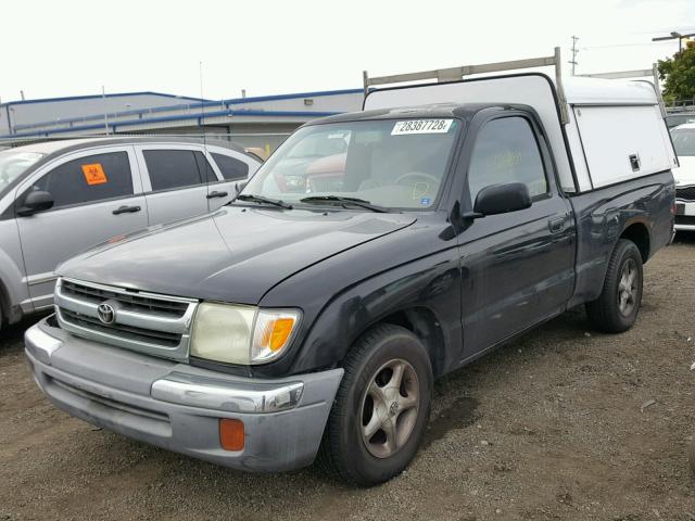 4TANL42NXWZ037733 - 1998 TOYOTA TACOMA BLACK photo 2