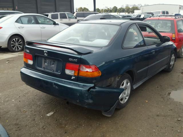 1HGEJ827XWL800986 - 1998 HONDA CIVIC SI GREEN photo 4