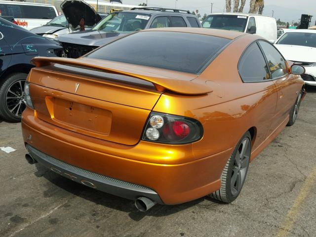 6G2VX12U36L514754 - 2006 PONTIAC GTO ORANGE photo 4