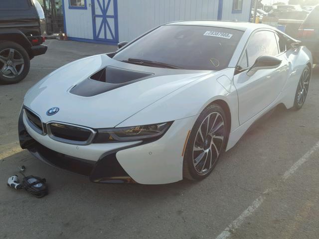 WBY2Z2C59GV675505 - 2016 BMW I8 WHITE photo 2