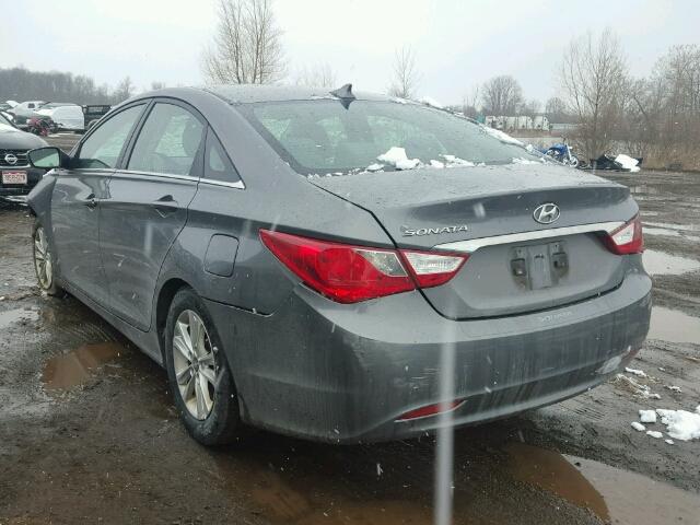 5NPEB4AC1CH442812 - 2012 HYUNDAI SONATA GLS GRAY photo 3