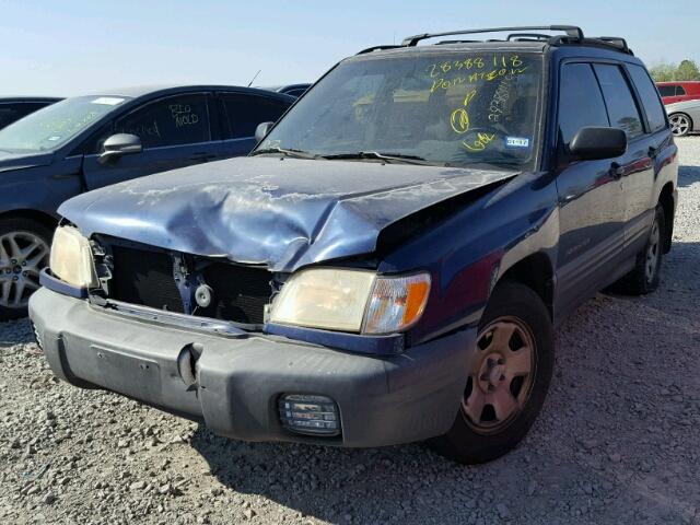 JF1SF63532G733497 - 2002 SUBARU FORESTER L BLUE photo 2