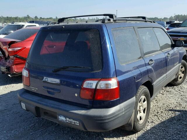 JF1SF63532G733497 - 2002 SUBARU FORESTER L BLUE photo 4