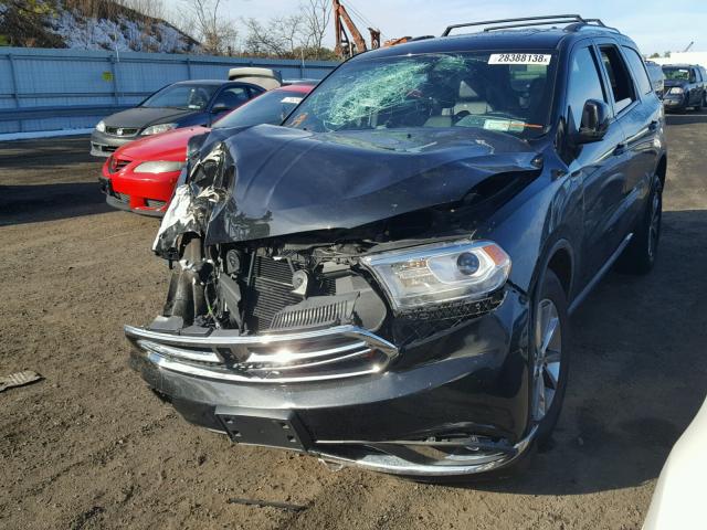 1C4RDJDG1FC114363 - 2015 DODGE DURANGO LI BLACK photo 2