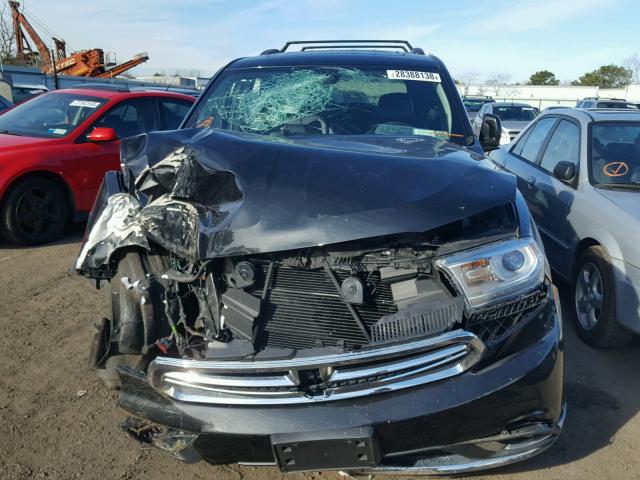 1C4RDJDG1FC114363 - 2015 DODGE DURANGO LI BLACK photo 7