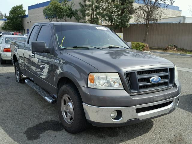 1FTRX12W67KC44342 - 2007 FORD F150 CHARCOAL photo 1