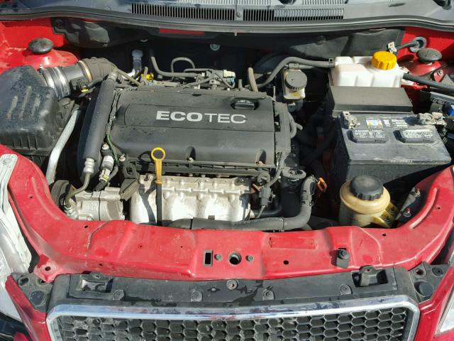 KL1TD6DE4BB150167 - 2011 CHEVROLET AVEO LS RED photo 7