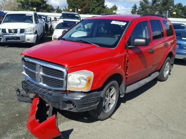 1D4HB48DX4F231196 - 2004 DODGE DURANGO SL RED photo 2