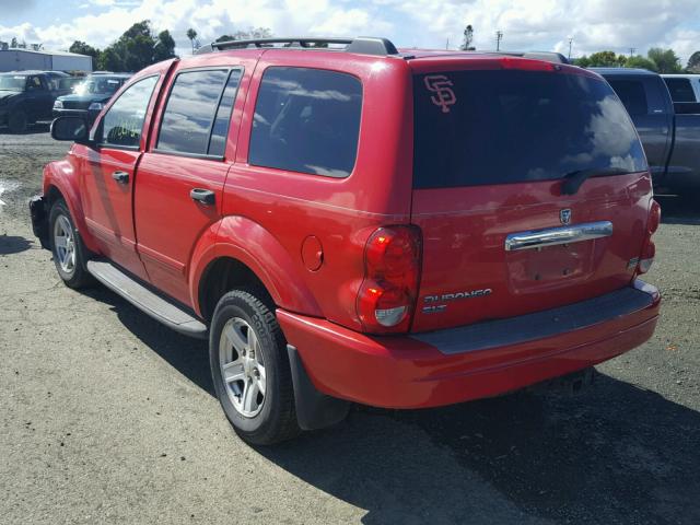 1D4HB48DX4F231196 - 2004 DODGE DURANGO SL RED photo 3