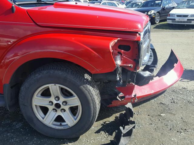 1D4HB48DX4F231196 - 2004 DODGE DURANGO SL RED photo 9