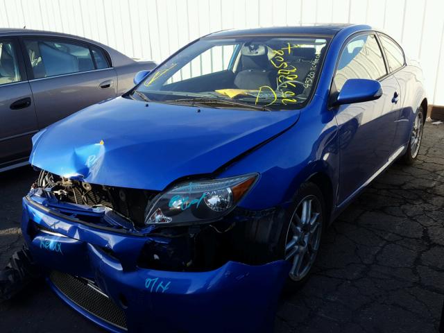 JTKDE167460135089 - 2006 TOYOTA SCION TC BLUE photo 2